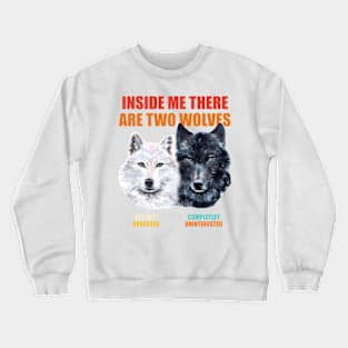 Inside Me There Are Two Wolves Crewneck Sweatshirt